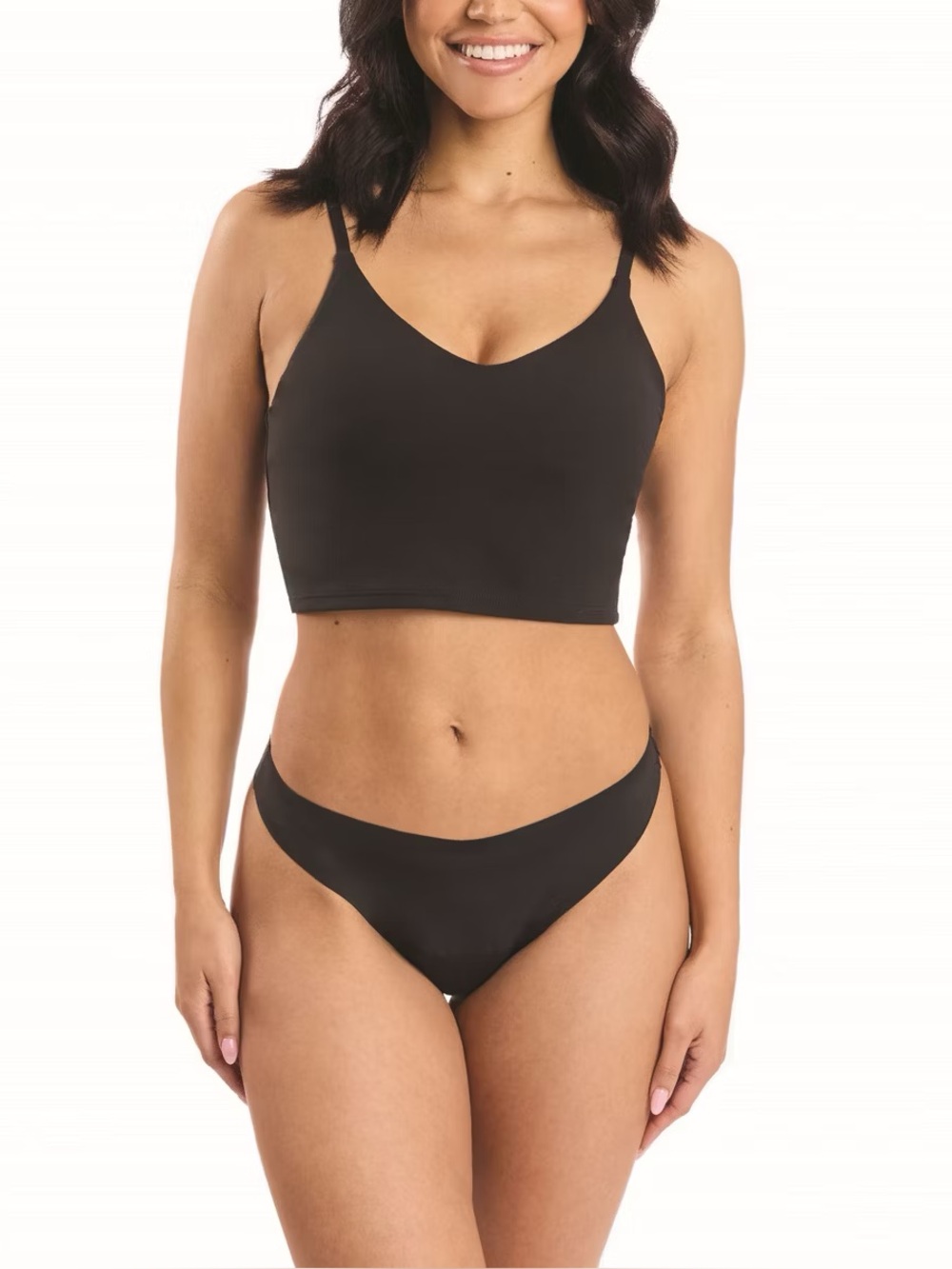 Proof Underwear Everyday Light Medium Thong - Black
